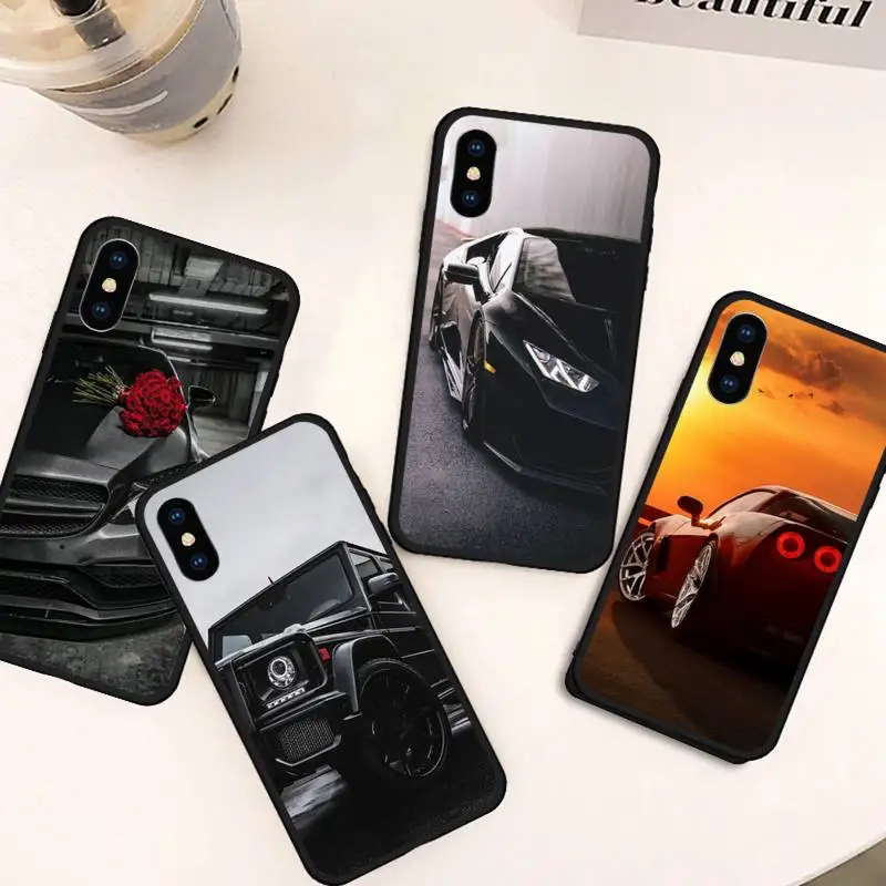 

Sports Cars Male Men Phone Case For iphone 12 11 13 7 8 6 s plus x xs xr pro max mini