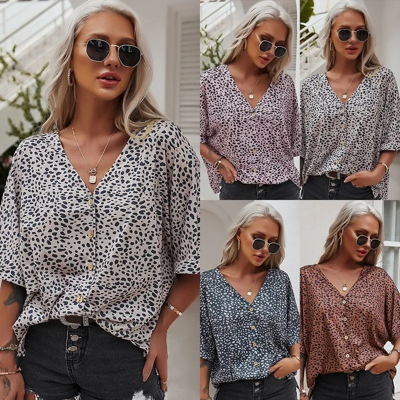 

2021 New Spring and Summer Short Sleeve Shirt Women's Casual Floral Top T-shirt ropa plus size mujer shirt women sexy aesthetic