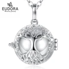 EUDORA урна ожерелье для кремации 20 мм цветущее дерево жизни клетка ручка медальон пепельный держатель Keepsake подвеска-капсула полый шар DIY Jewelr