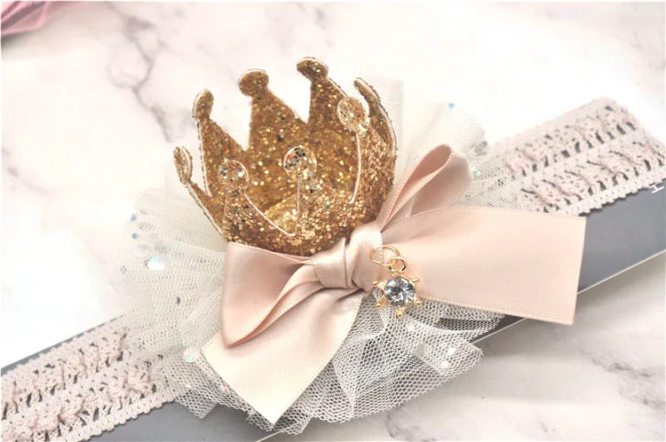 

Princess Crown Baby Hairband Female Baby Hairpin Hundred Days Birthday Photography Head Accessories