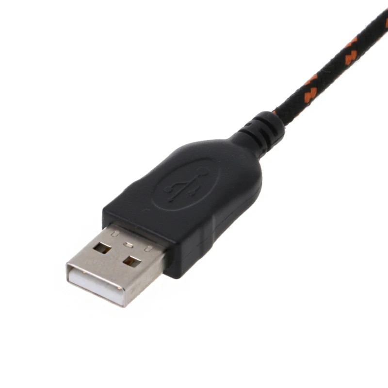 ПВХ нейлоновый USB-кабель для мыши сменный провод оранжевый белый Steelseries KANA