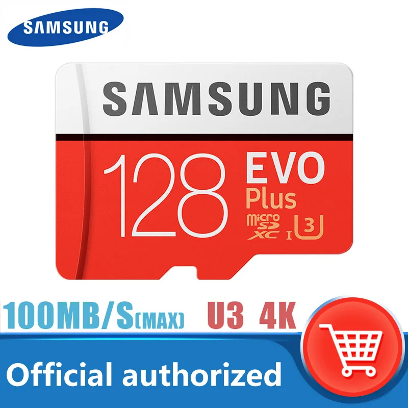 Оригинальная карта памяти samsung micro sd 128 ГБ max100MB / S класс 10 SDXC U3 4K tarjeta TF флэш для