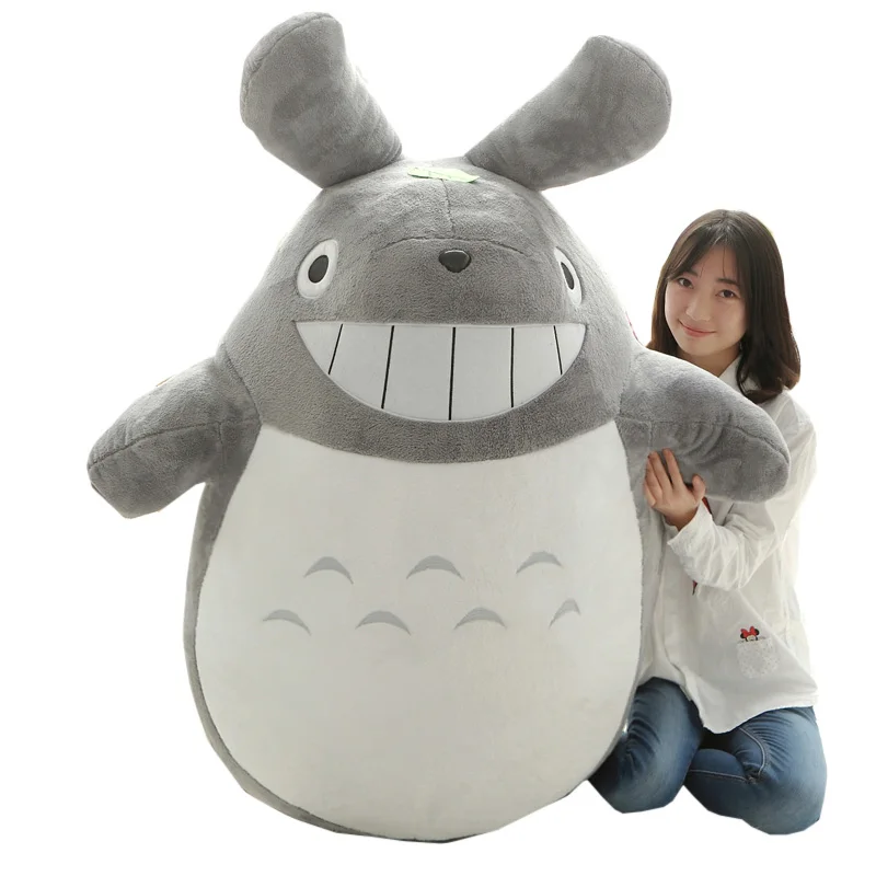 Огромная плюшевая игрушка Totoro Dorimytrader 180 см 71 дюйм мягкая мультяшная Подушка для