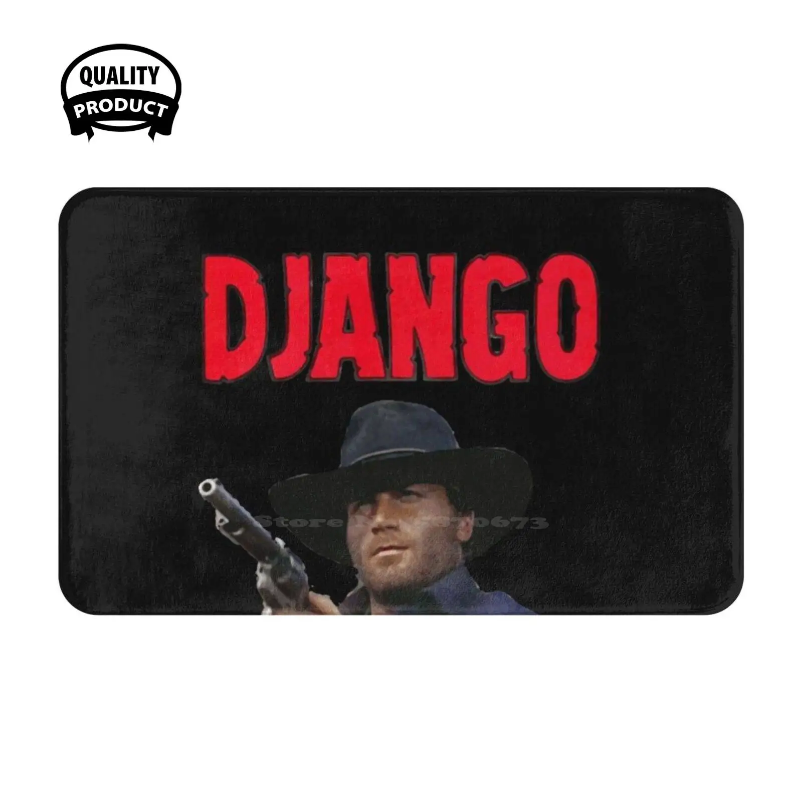Мягкая подушка Django домашний коврик дверной Женский черный Corbucci Клинт Eastwood Sergio