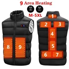 911 площади жилет с подогревом USB электрическая куртка с подогревом жилет для мужчин и женщин Зимняя теплая спортивная теплая куртка жилет с подогревом размер плюс