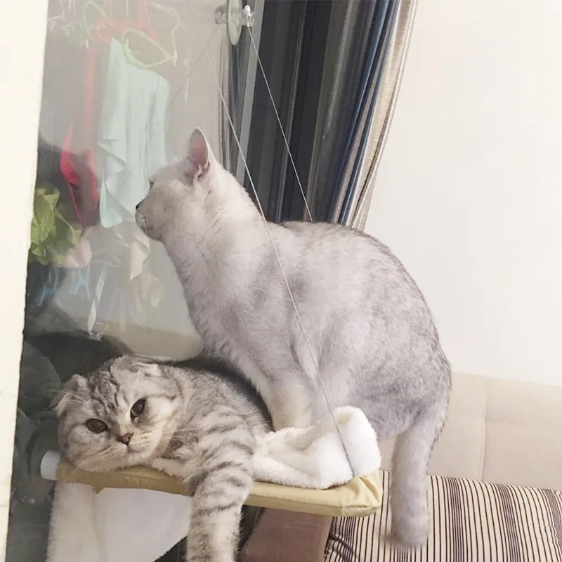 Подвесной коврик для кошки, мягкий гамак для кошки, оконные гамаки для питомников, 15 кг, безопасная подвесная полка для кошки, чехол для кровати, подушка