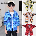 Детская ветровка с капюшоном, на молнии, на Возраст 3-14 лет