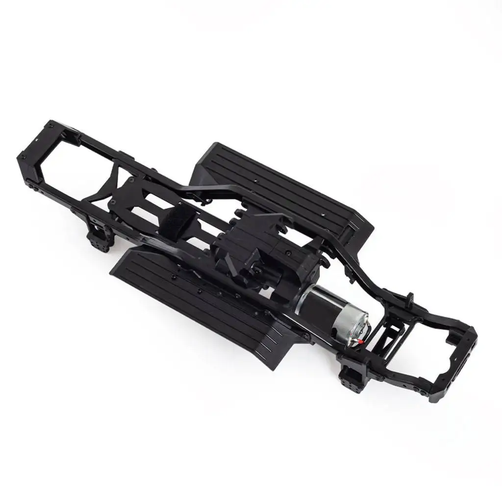 

Nylon RC Car Chassis Frame Transmission Chassis with Motor 1/10 Scale for 313 Wheelbase Climbing Car DIY Crawler Car Hobby