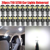 t10 194 168 w5w 5730 8 led smd white bulbs for car interior canbus car side wedge light indicator reading license lights lamps