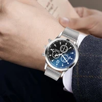 luxury watches men quartz watch stainless steel dial casual bracele watch round males office business simple wristwatch montre