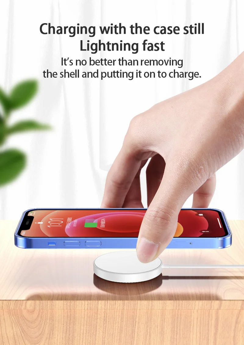 Беспроводное зарядное устройство 15 Вт для IPhone 12/12 Mini/12 Pro/12 Pro Max 45 ° | Мобильные