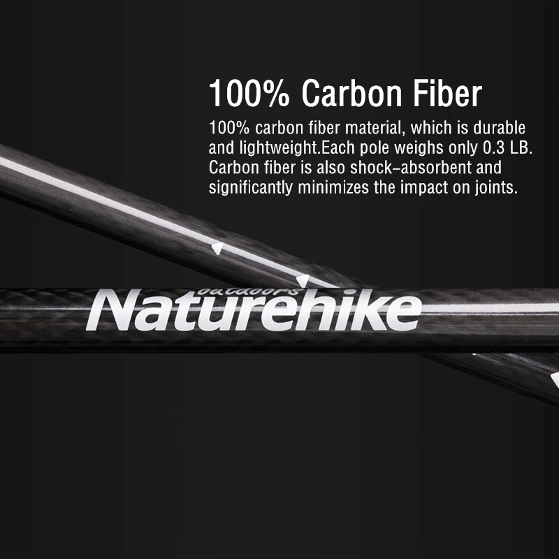 Прогулочные трости Naturehike сверхлегкие складные треккинговые палки из