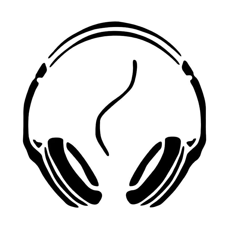 

Headphone Car Sticker Music DJ Decal Window Tail Fashion Decoration Personalize Stickers Car Styling