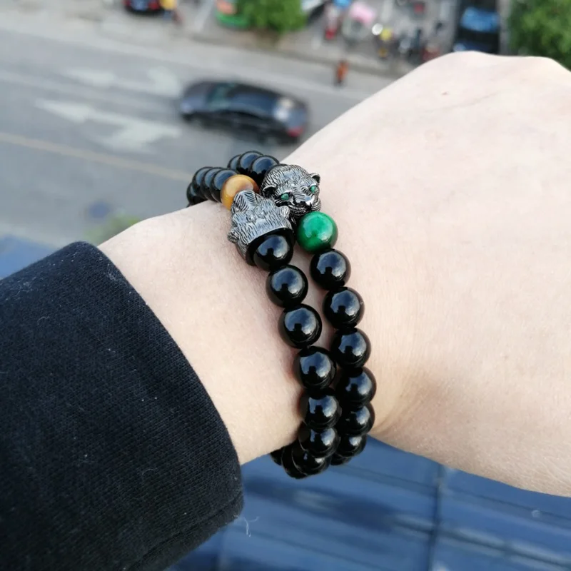 Leopard bracelet bracelets for women pulseras jewellery men femme 2020 beaded braclets heren armband man hand bands | Украшения и