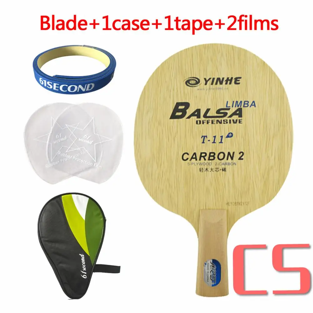 CS with H 1case Yinhe Млечный Путь галактика T-11+ T 11+ T11+ настольный теннис пинг понг лезвие - Цвет: CS with H 1case
