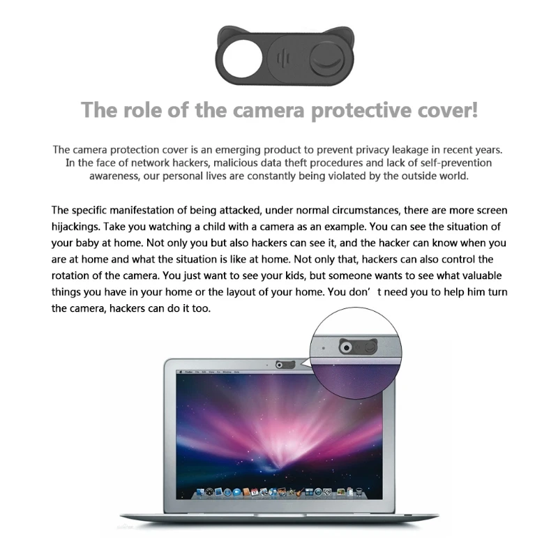 L41E 2/3/5x Camera Cover Slides, Webcam Sliding Covers Apply to Laptop, Tablet, PC, Smartphone, Protect Your Privacy Scurity