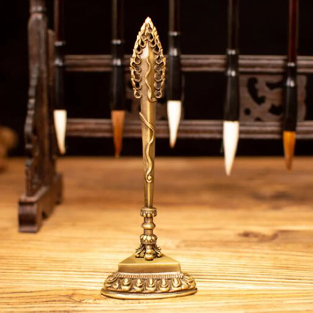 Подвеска MagiDeal тибетский буддизм буддистская Ваджра Дорже пхурба с золотым