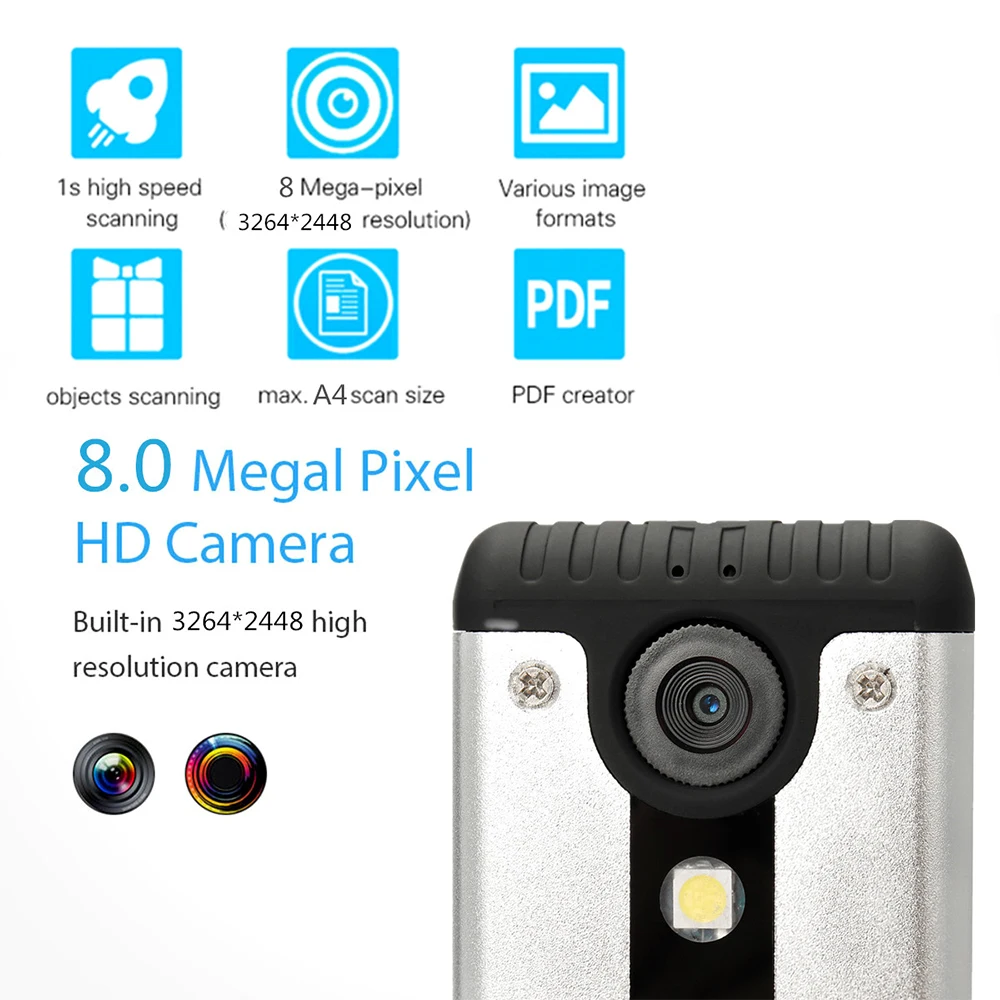 Сканер документов USB Книга A4 камера для 8.0MP высокоскоростная со светодиодный