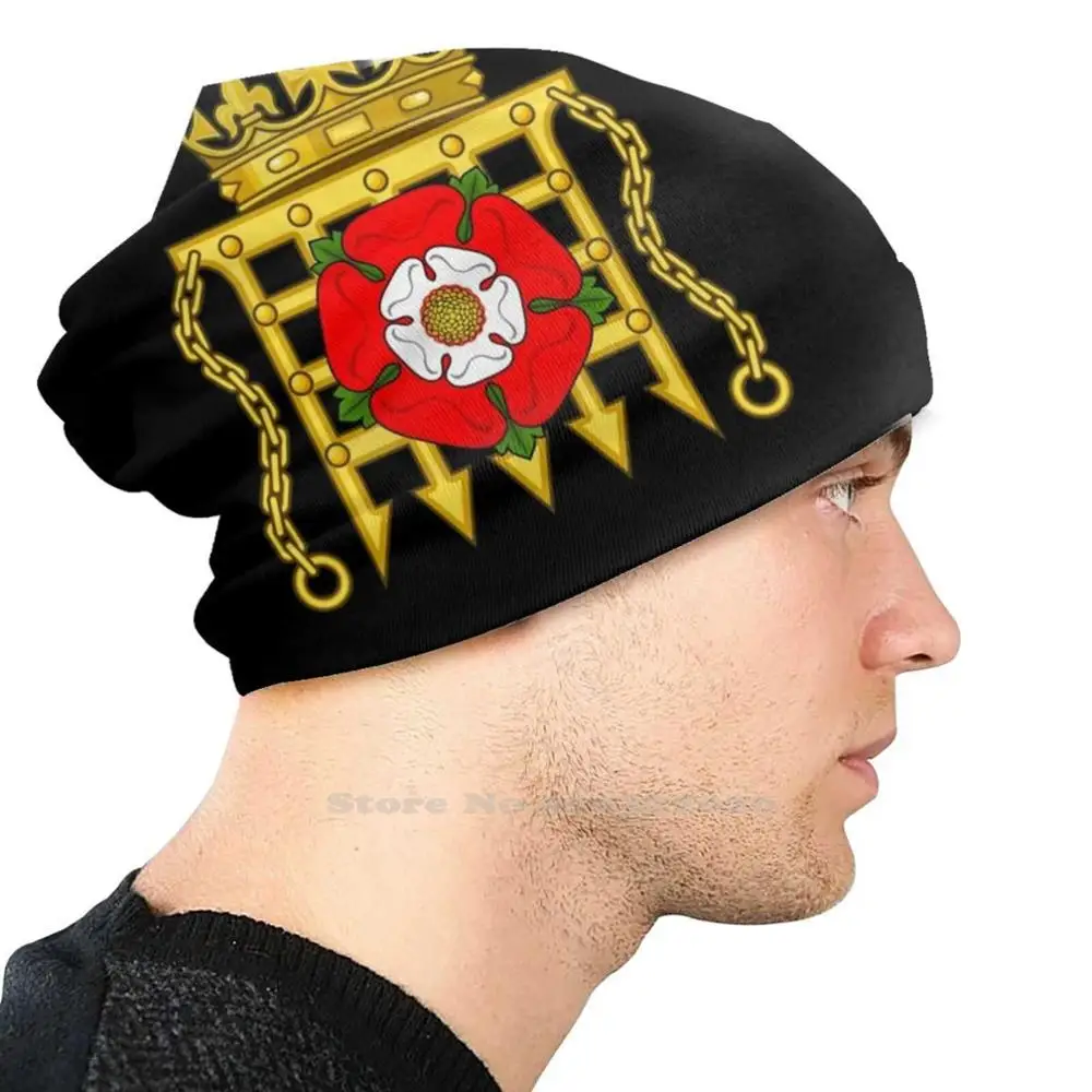 The Beaufort Portcullis Impaled By Rose Stretch Beanie 24D Diy Print Cap History England Wales Dynasty House Of