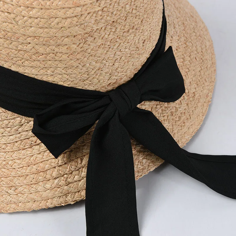 Шляпа от солнца USPOP из рафии с вышивкой модная пляжная Соломенная Панама широкими