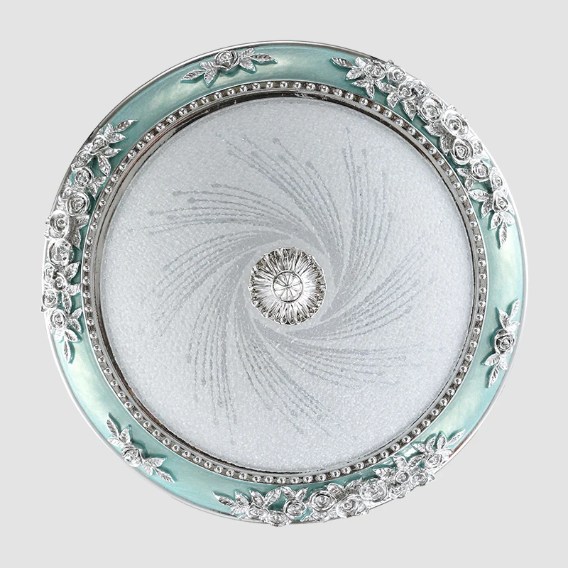 

Mediterranean European bedroom lamp garden glass ceiling light
