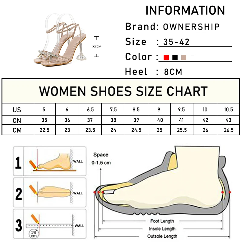 

Women's Gladiator Sandals 2021 Summer Women Crystal Bowtie High Heels Woman Party Shoes Ladies Buckle Pumps Female Footwear