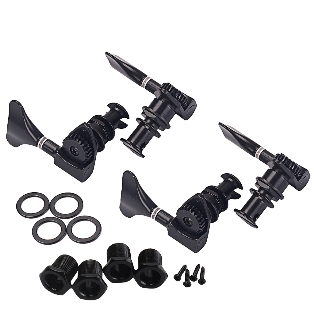 Металлический 2R2L Гавайская гитара настройка колышки Тюнеры 1:24 Шестерни