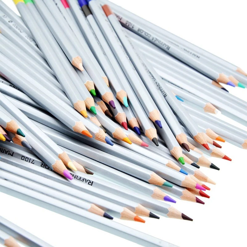 Marco Raffine 72 цвета пенал железный ящик цветные карандаши набор профессиональная