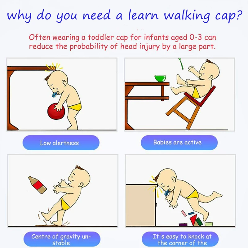 Детский защитный шлем для обучения ходьбе детская шапка мальчиков и девочек