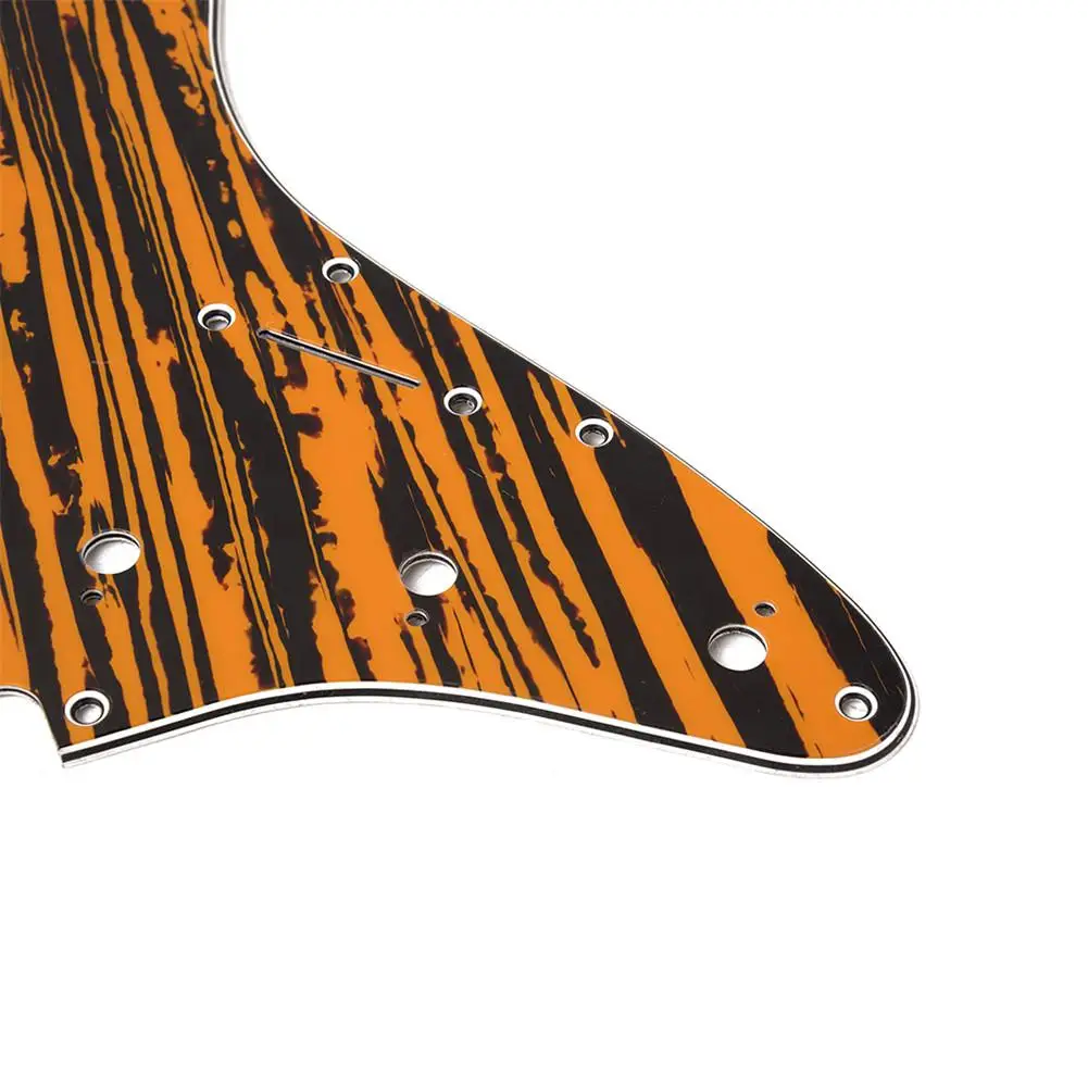3-Hole SSH Electric Guitar Pickguard Zebrawood Texture Design for American/Mexican Standard Strat Modern Style Part | Спорт и