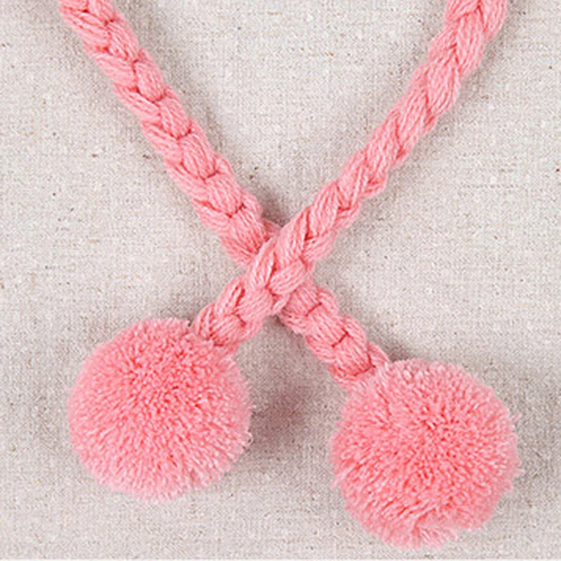 Loozykit 2 pcs Warm Hat Suit Baby Boy Girls Thermal Knitted Cartoon Bear Hat Scarf Toddler Winter Fleece Cap Set