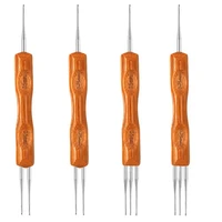 1pcslot 1 2 hook 1 3hooks style dreadlock needle for braid 0 5mm 0 75mm natural bamboo dread lock hook needle hair weaving tool