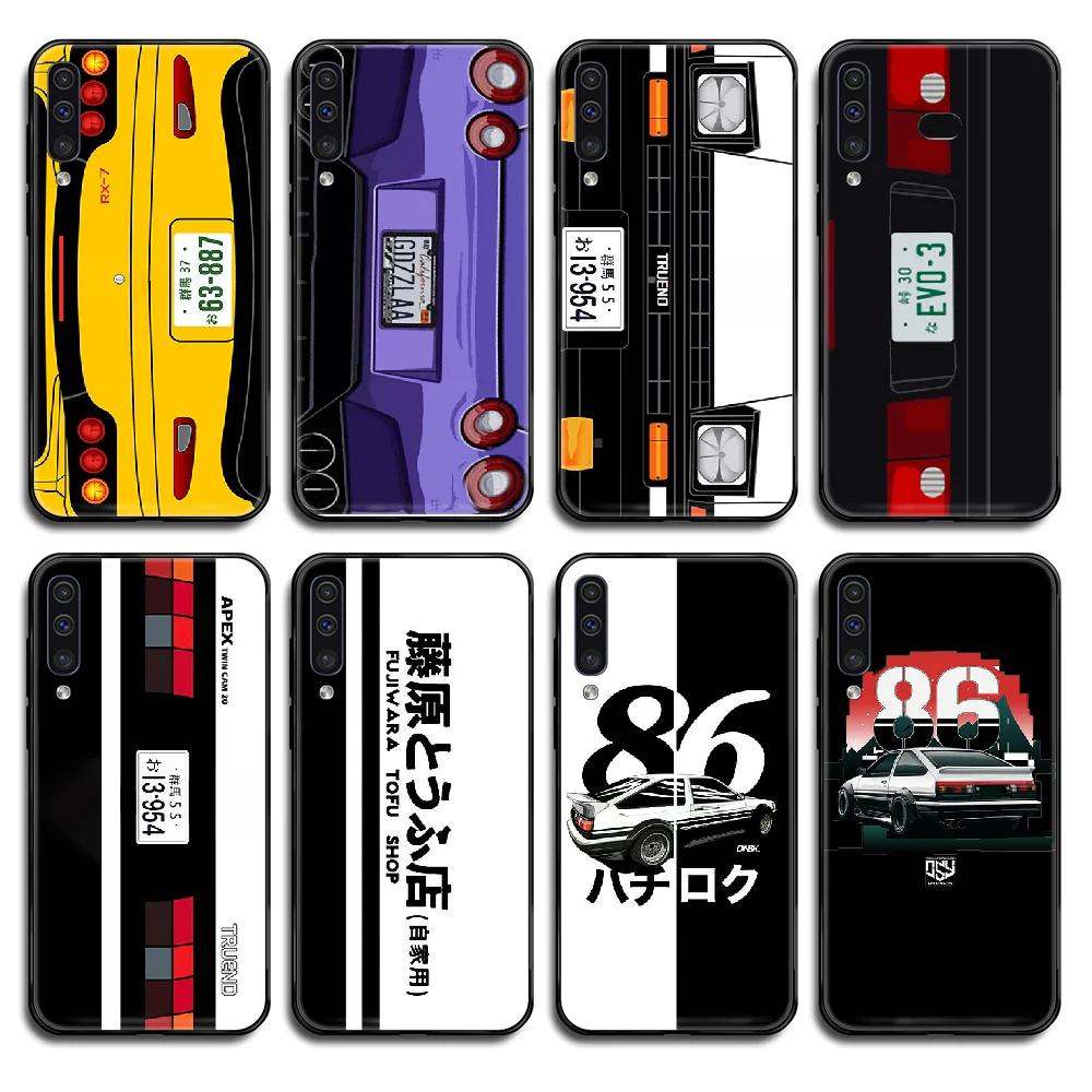 Япония начальный D AE86 автомобильный чехол для телефона Корпус Samsung Galaxy A C Note 3 4 5 6 7 8