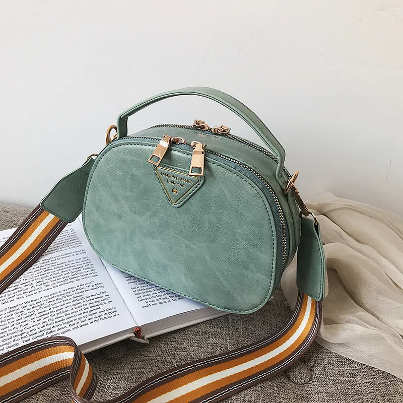 2019 летняя новая корейская модная полукруглая сумка Седло простая Джокер