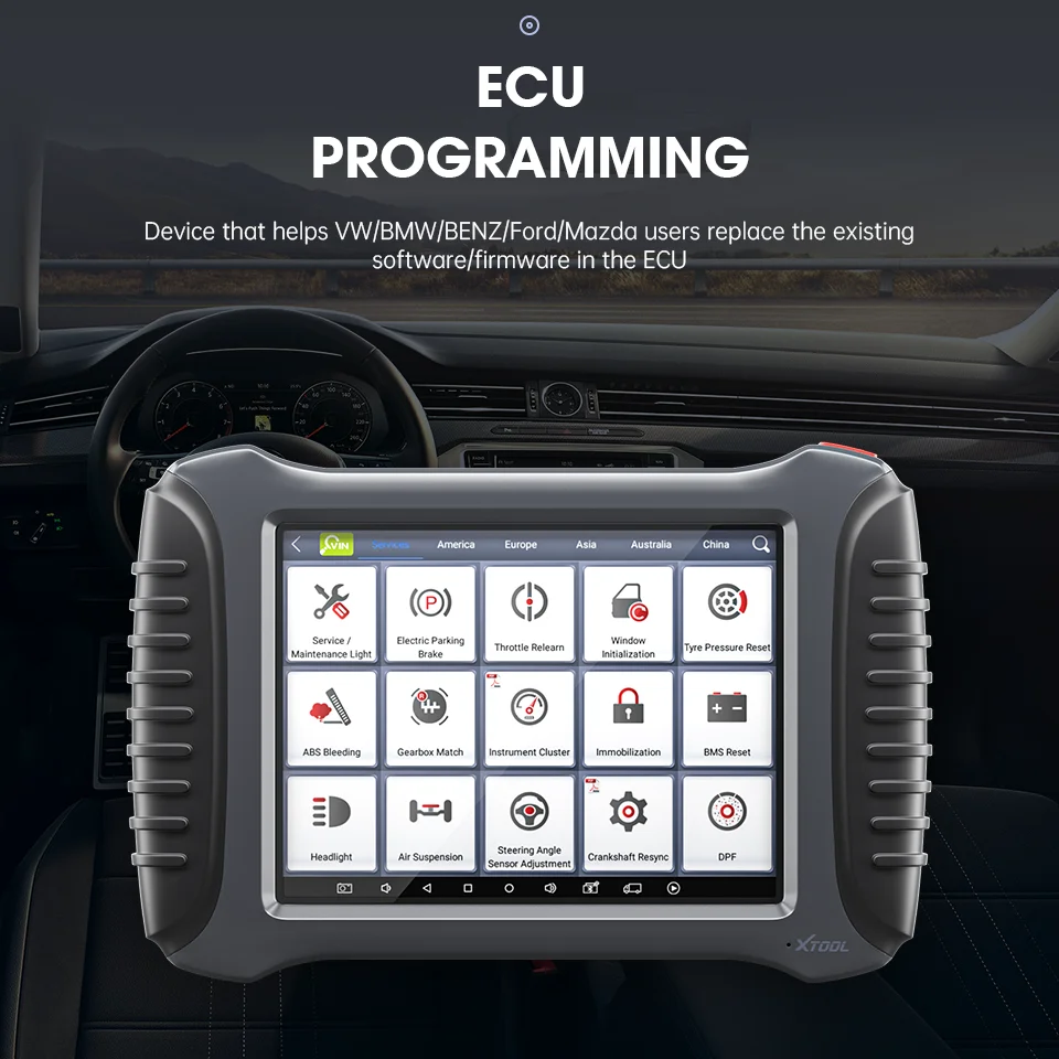 Диагностический инструмент XTOOL A80 pro OBD II с кодированием ECU/программатором для