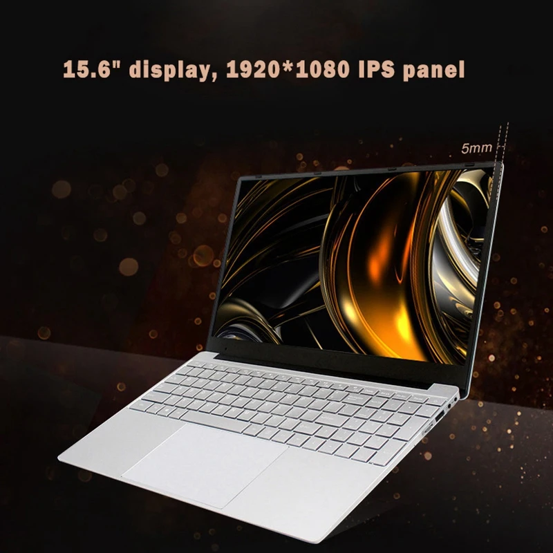 15 6 дюймовый ноутбук 8 Гб ОЗУ 512 ГБ SSD Intel Celeron J3455 1080P FHD дисплей Windows 10 полная