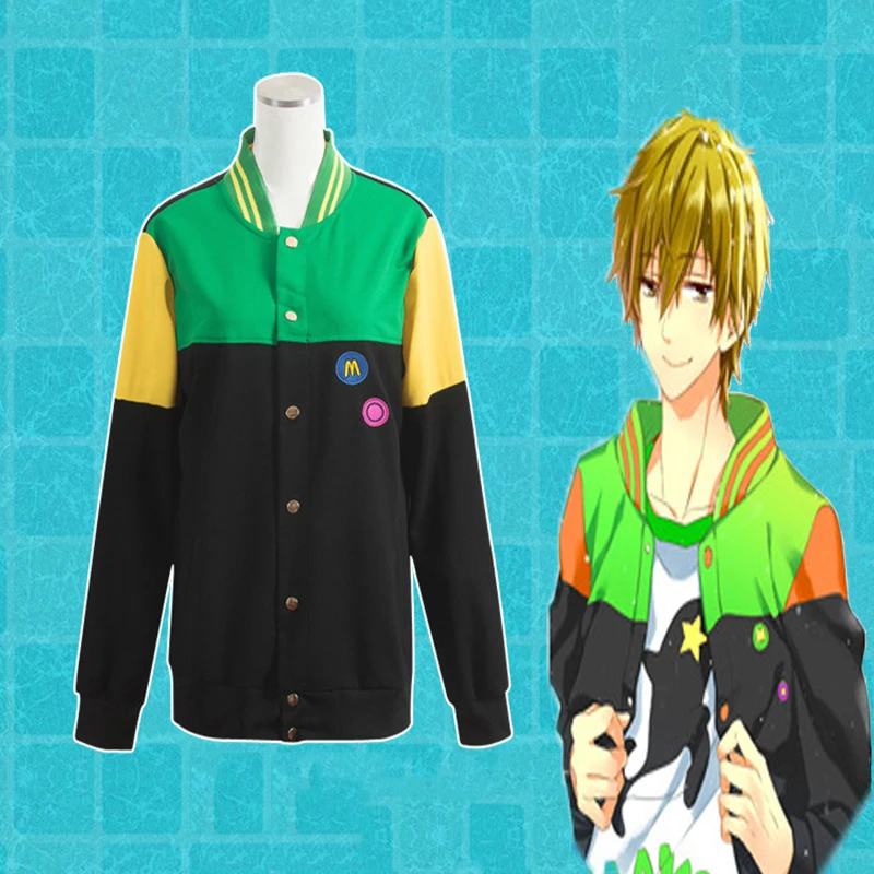 

Anime Free Iwatobi Swim Club Hoodies Tachibana Makoto Hoodie Hoody Hip Hop Casual Coat Sweatshirts Hooded Casual Coat