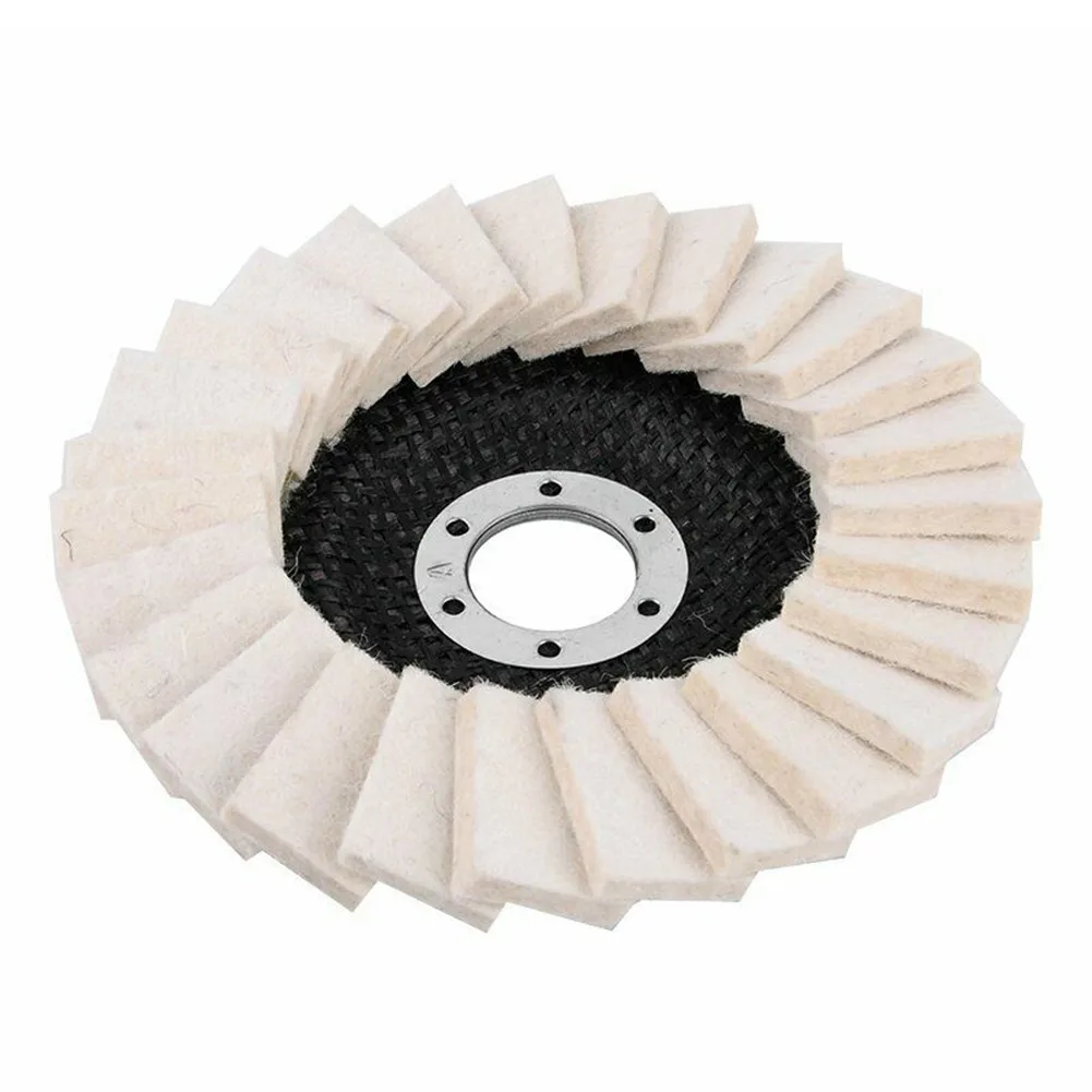 

125mm 5\\\\\\\" Flap Felt Disc Polishing Angle Grinder Buffing Wheel Metal Surface Polishing Disc 3000 Rev / Min