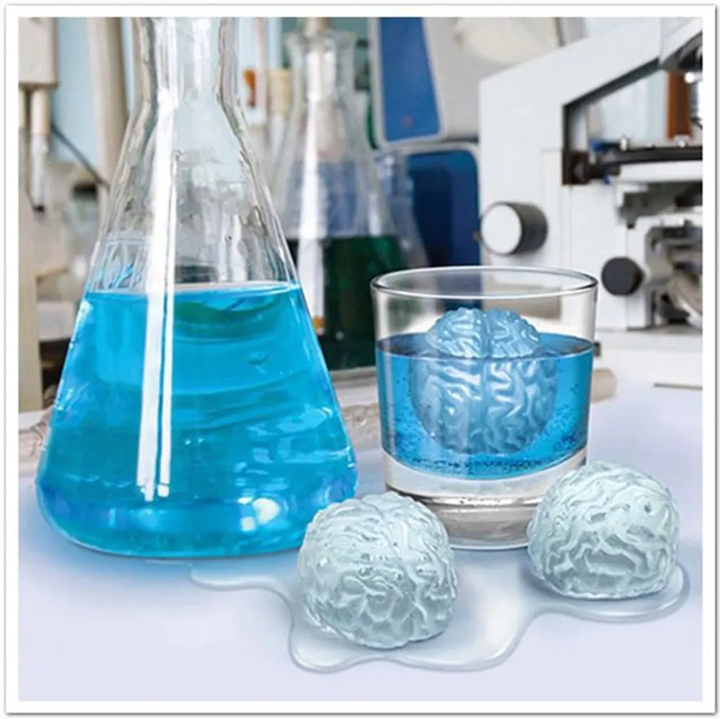 Кубики для льда Brain инструменты Хэллоуина забавная силиконовая форма украшение