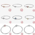 Женский браслет-цепочка из серебра 2021 пробы, с подвеской в виде короны, бабочки, змеи