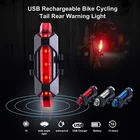 2020 портативный Перезаряжаемый USB задний фонарь для велосипеда, задний предупреждающий светильник, задний фонарь, супер яркий фонарь