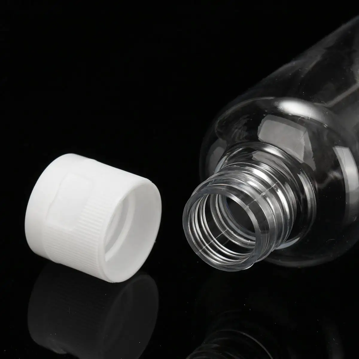 

50Pcs 100ml PET Plastic Clear Flip Bottles Empty Travel Bottle Shampoo Lotion Cosmetic Personalized Sample Container