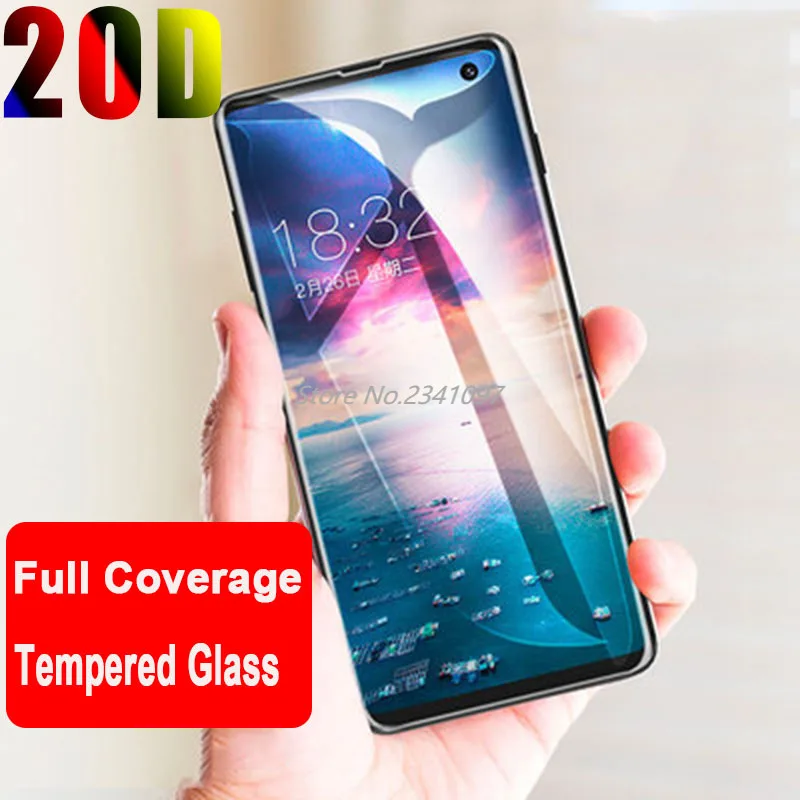 

Закаленное стекло 20D для Samsung Galaxy S8 S9 Plus Note 8 9, Защита экрана для Samsung Gala S10 Plus S10E A50, защитная пленка