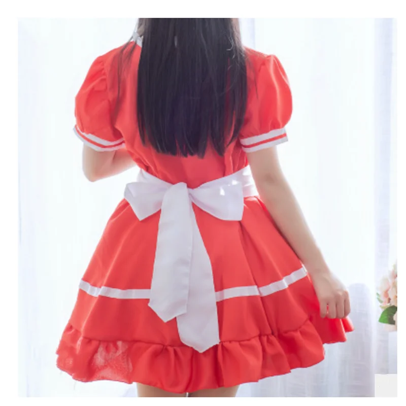 

Sweet Lolita Dress French Maid Costume Women Sexy Pinafore Cute Ouji Outfit Crossdresser Cosplay Halloween Costume Plus Size 4XL