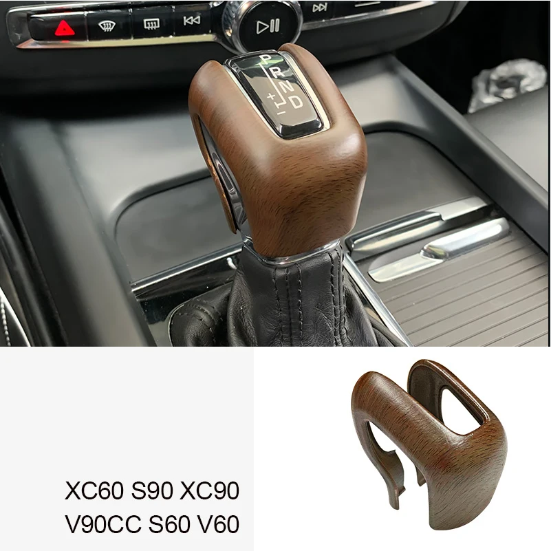 

ABS краска из углеродного волокна, автомобильная ручка переключения передач, защитная крышка для Volvo XC60 XC90 S90 V90 S60 V60, автомобильная крышка переключения передач