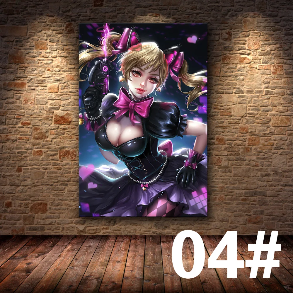 04 Без рамы игра Плакат Украшение живопись Overwatchs на HD холсте Живопись Искусство Плакат стены искусства холст - Цвет: 04