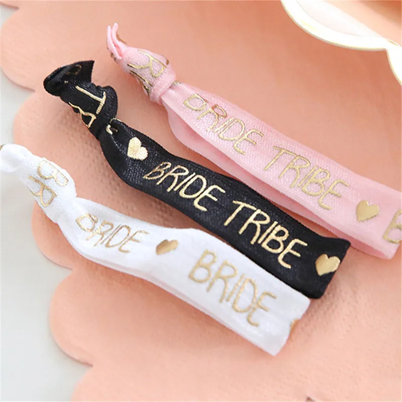 10 шт. девичник вечерние браслет команды с надписью &quotBride To Be&quot племени наручный