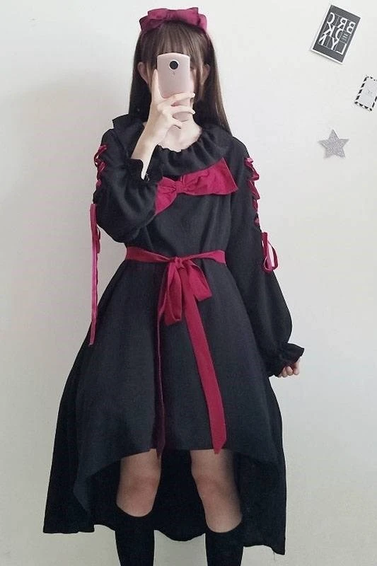 2020 Милая юбка в стиле &quotЛолита&quot повседневное студенческое шифоновое платье