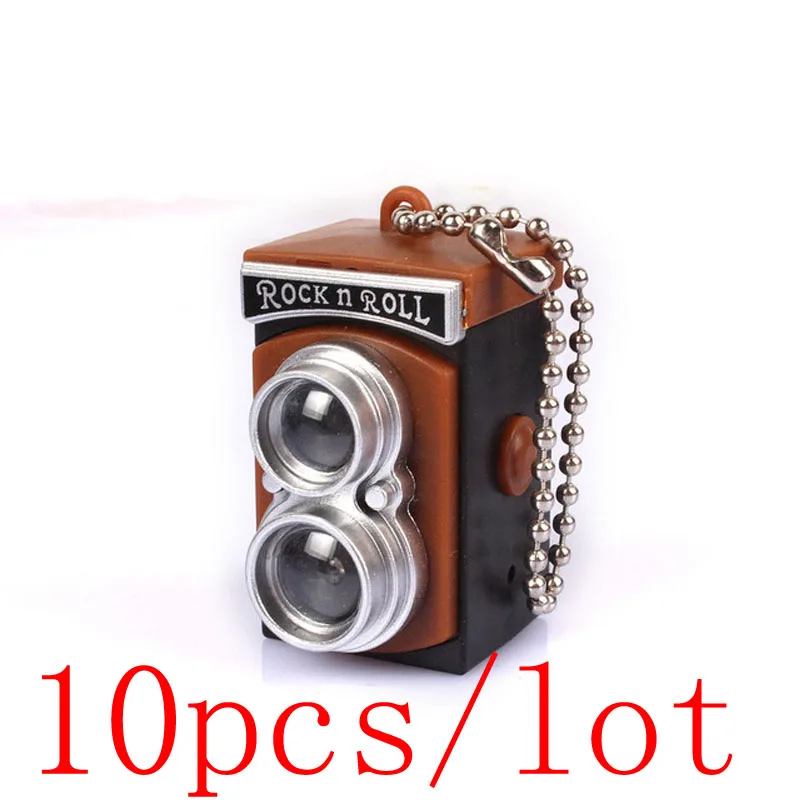 10 шт./лот светодиодный светящийся звук Ретро камера аварийное портативное