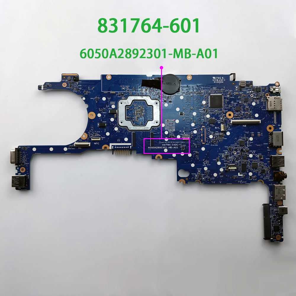 Материнская плата для ноутбука HP EliteBook 820 G3 831764 601 001 501 6050A2892301 MB A01 UMA i7